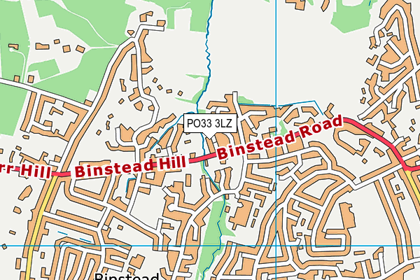 PO33 3LZ map - OS VectorMap District (Ordnance Survey)