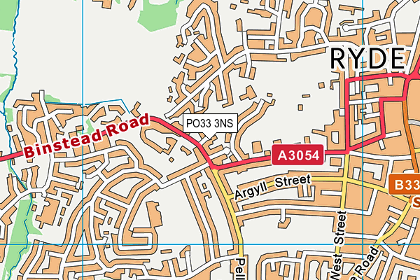 PO33 3NS map - OS VectorMap District (Ordnance Survey) PO33 3NS map - OS VectorMap District (Ordnance Survey)