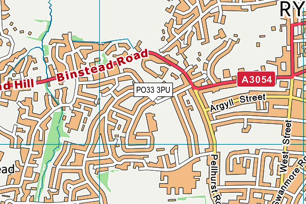 PO33 3PU map - OS VectorMap District (Ordnance Survey) PO33 3PU map - OS VectorMap District (Ordnance Survey)