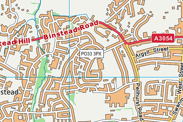 PO33 3PX map - OS VectorMap District (Ordnance Survey) PO33 3PX map - OS VectorMap District (Ordnance Survey)