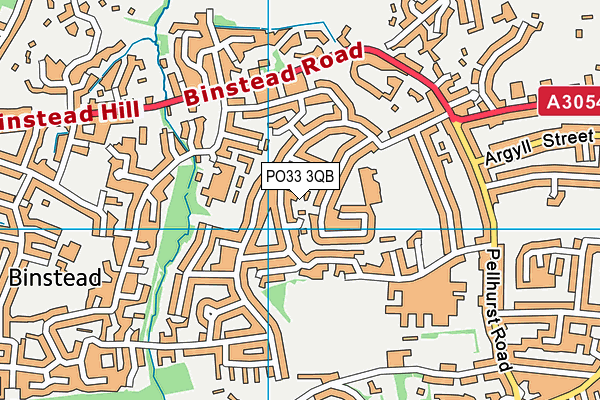 PO33 3QB map - OS VectorMap District (Ordnance Survey) PO33 3QB map - OS VectorMap District (Ordnance Survey)