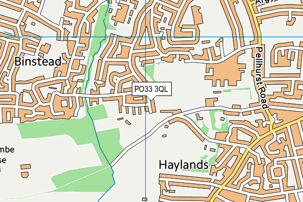 PO33 3QL map - OS VectorMap District (Ordnance Survey) PO33 3QL map - OS VectorMap District (Ordnance Survey)