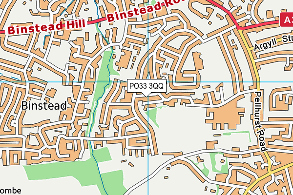 PO33 3QQ map - OS VectorMap District (Ordnance Survey) PO33 3QQ map - OS VectorMap District (Ordnance Survey)