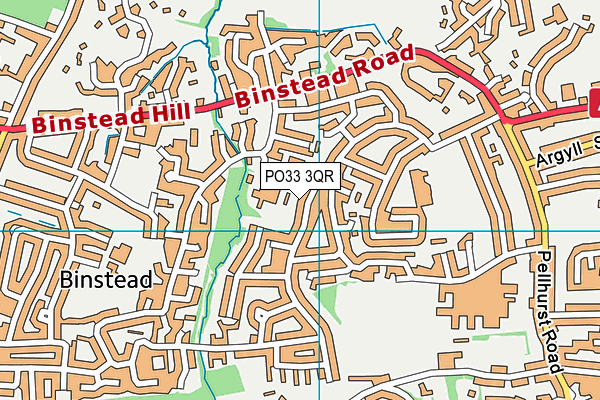 PO33 3QR map - OS VectorMap District (Ordnance Survey) PO33 3QR map - OS VectorMap District (Ordnance Survey)