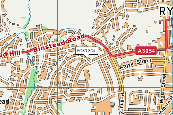 PO33 3QU map - OS VectorMap District (Ordnance Survey) PO33 3QU map - OS VectorMap District (Ordnance Survey)