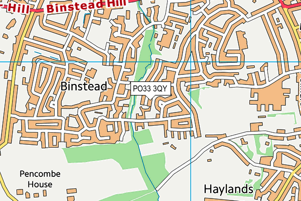 PO33 3QY map - OS VectorMap District (Ordnance Survey) PO33 3QY map - OS VectorMap District (Ordnance Survey)