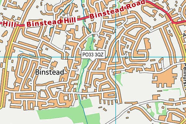PO33 3QZ map - OS VectorMap District (Ordnance Survey) PO33 3QZ map - OS VectorMap District (Ordnance Survey)
