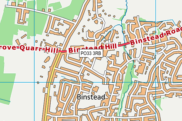 PO33 3RB map - OS VectorMap District (Ordnance Survey) PO33 3RB map - OS VectorMap District (Ordnance Survey)