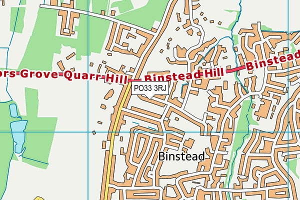 PO33 3RJ map - OS VectorMap District (Ordnance Survey)