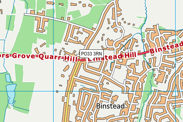 PO33 3RN map - OS VectorMap District (Ordnance Survey) PO33 3RN map - OS VectorMap District (Ordnance Survey)