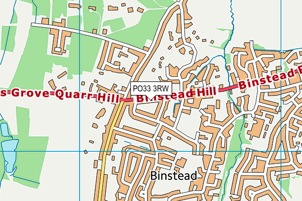 PO33 3RW map - OS VectorMap District (Ordnance Survey) PO33 3RW map - OS VectorMap District (Ordnance Survey)