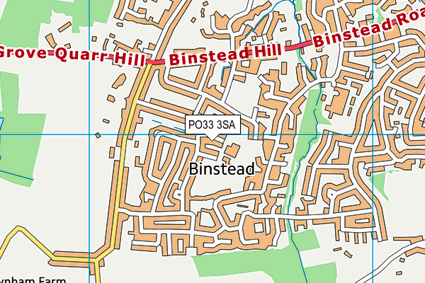 PO33 3SA map - OS VectorMap District (Ordnance Survey) PO33 3SA map - OS VectorMap District (Ordnance Survey)