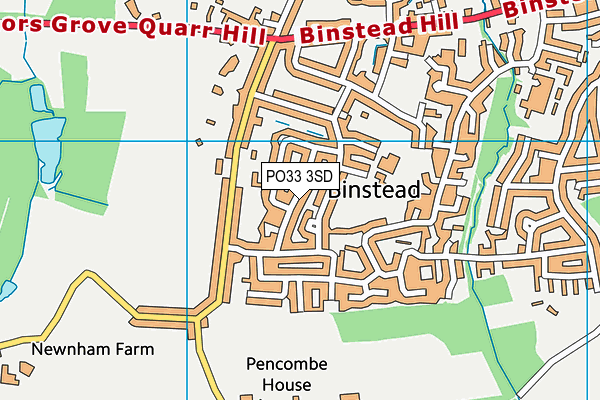 PO33 3SD map - OS VectorMap District (Ordnance Survey) PO33 3SD map - OS VectorMap District (Ordnance Survey)