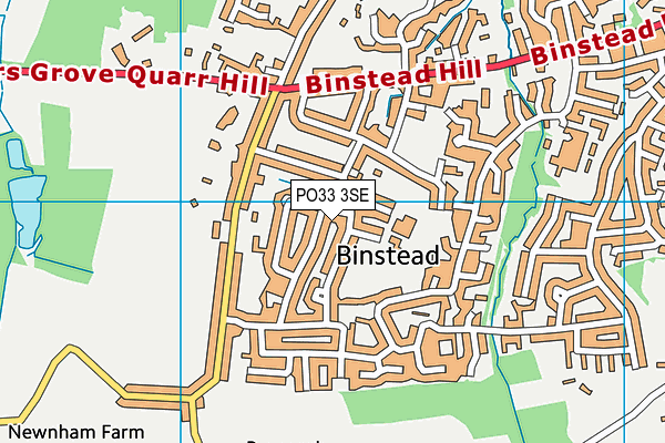 PO33 3SE map - OS VectorMap District (Ordnance Survey) PO33 3SE map - OS VectorMap District (Ordnance Survey)