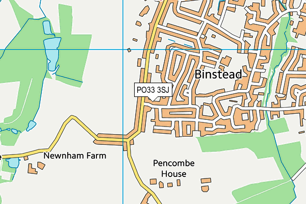 PO33 3SJ map - OS VectorMap District (Ordnance Survey) PO33 3SJ map - OS VectorMap District (Ordnance Survey)