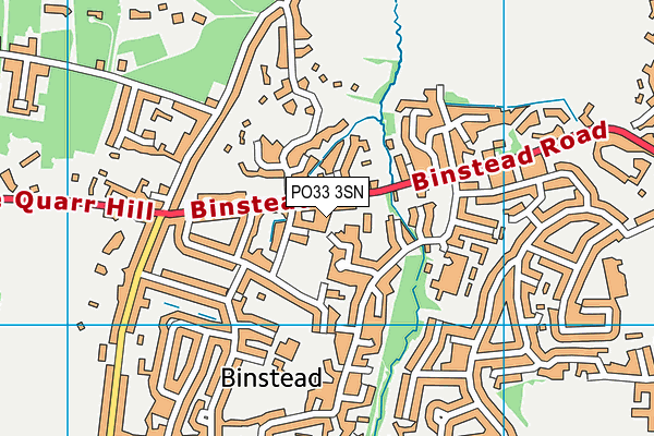 PO33 3SN map - OS VectorMap District (Ordnance Survey)