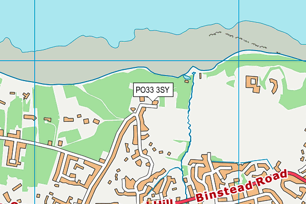PO33 3SY map - OS VectorMap District (Ordnance Survey) PO33 3SY map - OS VectorMap District (Ordnance Survey)