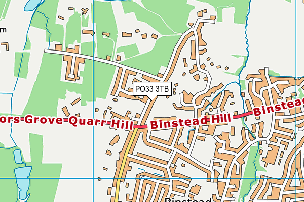 PO33 3TB map - OS VectorMap District (Ordnance Survey) PO33 3TB map - OS VectorMap District (Ordnance Survey)