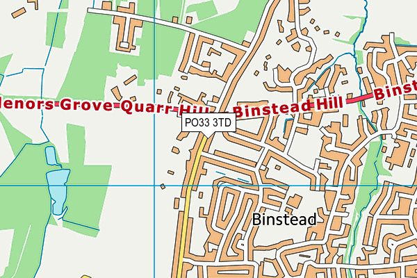 PO33 3TD map - OS VectorMap District (Ordnance Survey) PO33 3TD map - OS VectorMap District (Ordnance Survey)