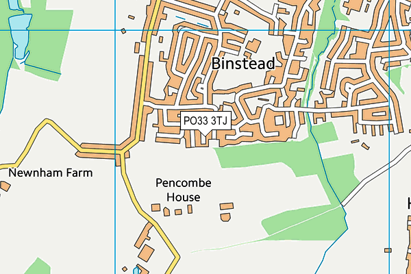 PO33 3TJ map - OS VectorMap District (Ordnance Survey) PO33 3TJ map - OS VectorMap District (Ordnance Survey)