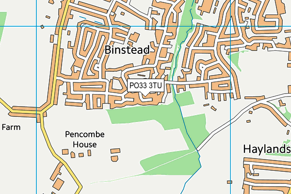 PO33 3TU map - OS VectorMap District (Ordnance Survey) PO33 3TU map - OS VectorMap District (Ordnance Survey)