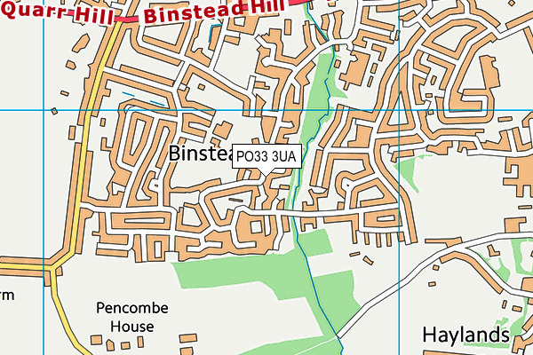 PO33 3UA map - OS VectorMap District (Ordnance Survey) PO33 3UA map - OS VectorMap District (Ordnance Survey)