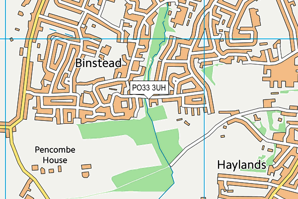 PO33 3UH map - OS VectorMap District (Ordnance Survey) PO33 3UH map - OS VectorMap District (Ordnance Survey)