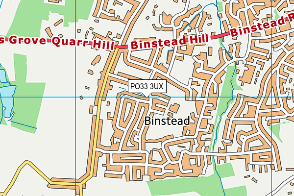 PO33 3UX map - OS VectorMap District (Ordnance Survey) PO33 3UX map - OS VectorMap District (Ordnance Survey)