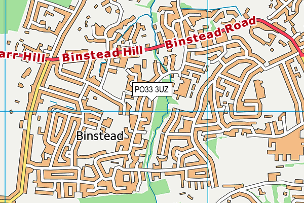 PO33 3UZ map - OS VectorMap District (Ordnance Survey) PO33 3UZ map - OS VectorMap District (Ordnance Survey)