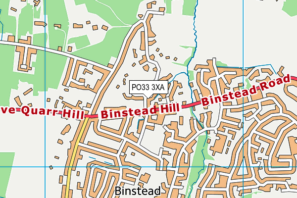 PO33 3XA map - OS VectorMap District (Ordnance Survey) PO33 3XA map - OS VectorMap District (Ordnance Survey)