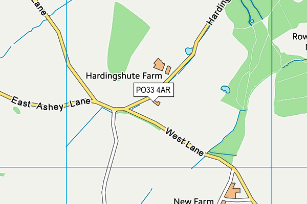 PO33 4AR map - OS VectorMap District (Ordnance Survey) PO33 4AR map - OS VectorMap District (Ordnance Survey)