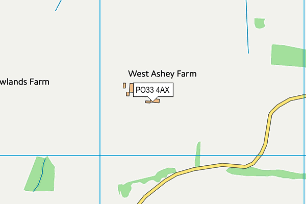 PO33 4AX map - OS VectorMap District (Ordnance Survey) PO33 4AX map - OS VectorMap District (Ordnance Survey)