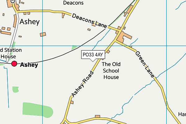 PO33 4AY map - OS VectorMap District (Ordnance Survey) PO33 4AY map - OS VectorMap District (Ordnance Survey)