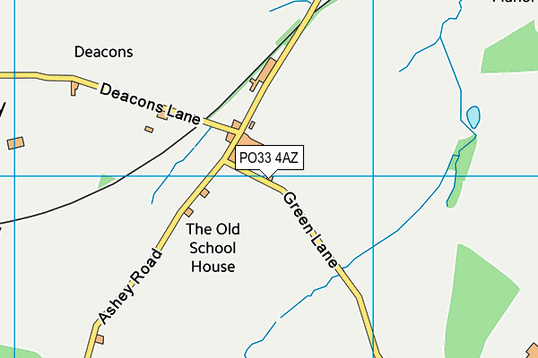 PO33 4AZ map - OS VectorMap District (Ordnance Survey) PO33 4AZ map - OS VectorMap District (Ordnance Survey)