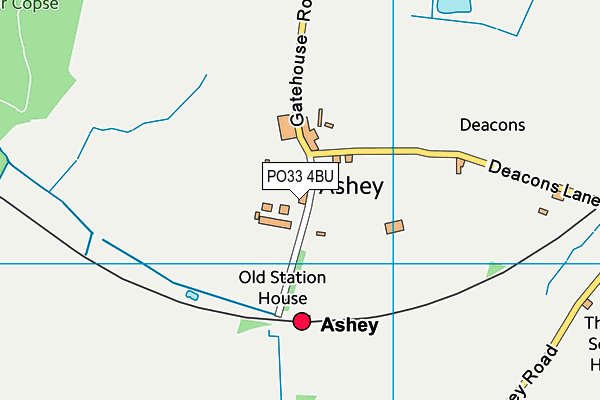 PO33 4BU map - OS VectorMap District (Ordnance Survey) PO33 4BU map - OS VectorMap District (Ordnance Survey)