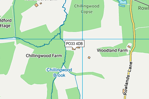 PO33 4DB map - OS VectorMap District (Ordnance Survey) PO33 4DB map - OS VectorMap District (Ordnance Survey)