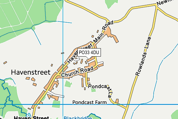 PO33 4DU map - OS VectorMap District (Ordnance Survey) PO33 4DU map - OS VectorMap District (Ordnance Survey)