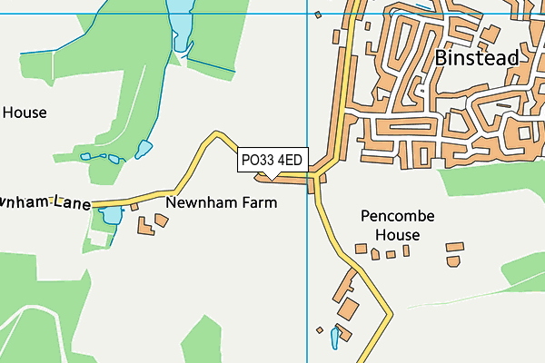 PO33 4ED map - OS VectorMap District (Ordnance Survey) PO33 4ED map - OS VectorMap District (Ordnance Survey)