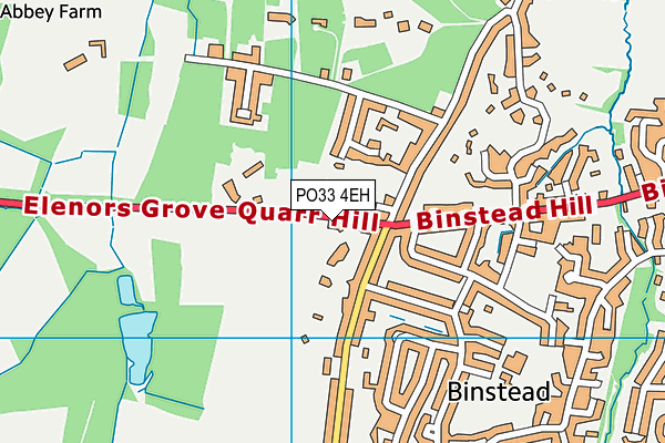 PO33 4EH map - OS VectorMap District (Ordnance Survey) PO33 4EH map - OS VectorMap District (Ordnance Survey)
