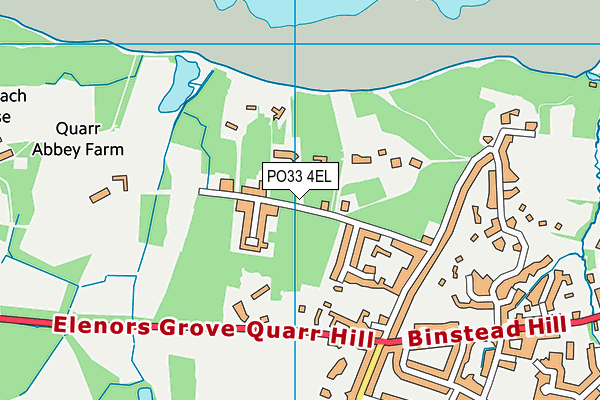 PO33 4EL map - OS VectorMap District (Ordnance Survey) PO33 4EL map - OS VectorMap District (Ordnance Survey)