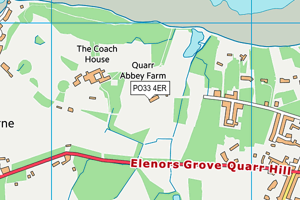 PO33 4ER map - OS VectorMap District (Ordnance Survey) PO33 4ER map - OS VectorMap District (Ordnance Survey)