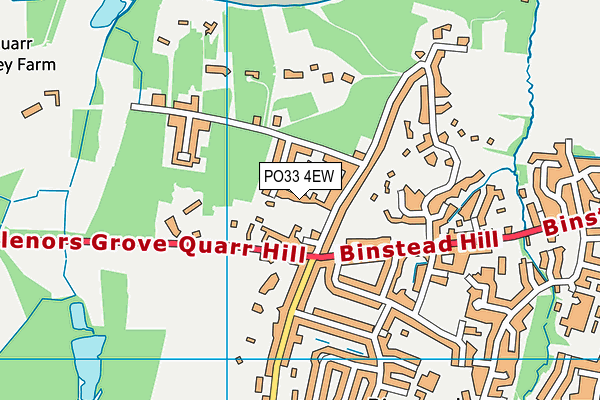 PO33 4EW map - OS VectorMap District (Ordnance Survey) PO33 4EW map - OS VectorMap District (Ordnance Survey)