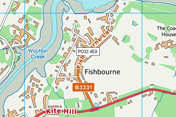 PO33 4EX map - OS VectorMap District (Ordnance Survey) PO33 4EX map - OS VectorMap District (Ordnance Survey)