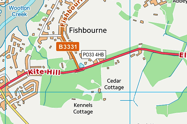 PO33 4HB map - OS VectorMap District (Ordnance Survey) PO33 4HB map - OS VectorMap District (Ordnance Survey)