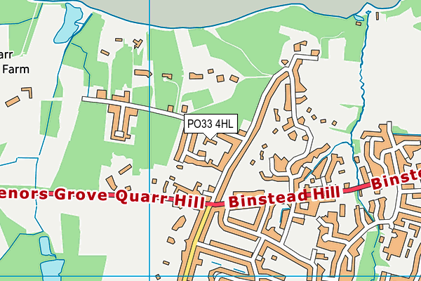 PO33 4HL map - OS VectorMap District (Ordnance Survey) PO33 4HL map - OS VectorMap District (Ordnance Survey)