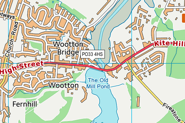 PO33 4HS map - OS VectorMap District (Ordnance Survey) PO33 4HS map - OS VectorMap District (Ordnance Survey)