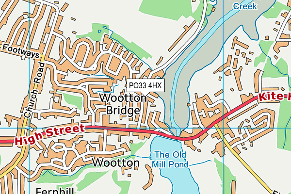 PO33 4HX map - OS VectorMap District (Ordnance Survey) PO33 4HX map - OS VectorMap District (Ordnance Survey)