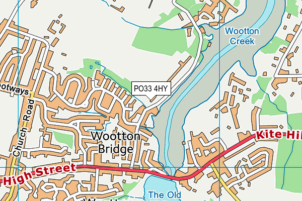 PO33 4HY map - OS VectorMap District (Ordnance Survey) PO33 4HY map - OS VectorMap District (Ordnance Survey)