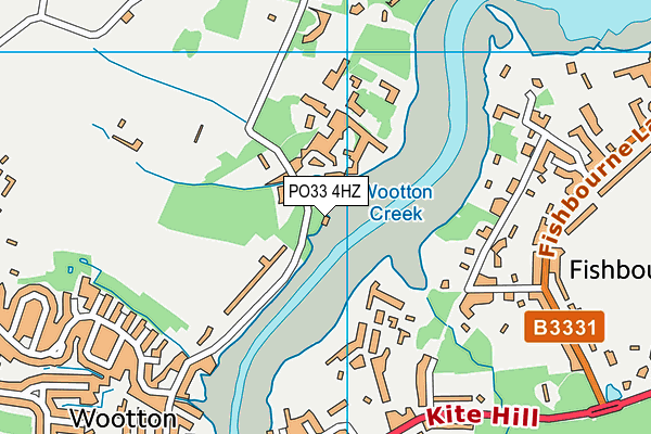 PO33 4HZ map - OS VectorMap District (Ordnance Survey) PO33 4HZ map - OS VectorMap District (Ordnance Survey)