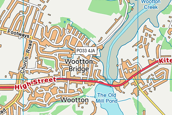 PO33 4JA map - OS VectorMap District (Ordnance Survey) PO33 4JA map - OS VectorMap District (Ordnance Survey)